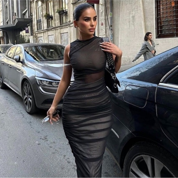 ZARA TULLE DRESS - Picture 1 of 11